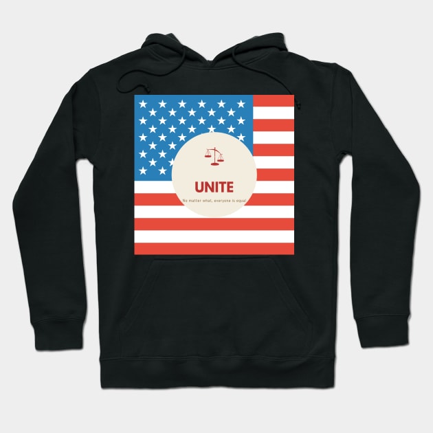 UNITE No matter what, everyone is equal Hoodie by Valentin Cristescu